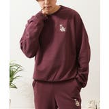 BORDEAUX | LA ロゴ刺繍 ルーズ | ONE 4 PREMIUM