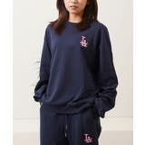 NAVY | LA ロゴ刺繍 ルーズ | ONE 4 PREMIUM