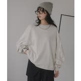 ギャザースリーブ オーバーサイズ スウェット	 | 210nouve | 詳細画像2 