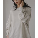 ギャザースリーブ オーバーサイズ スウェット	 | 210nouve | 詳細画像4 