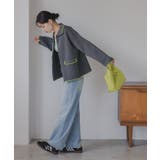 配色使いジップニットカーディガン | 210nouve | 詳細画像15