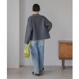 配色使いジップニットカーディガン | 210nouve | 詳細画像16