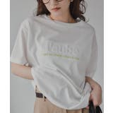 ホワイト | エンボス加工プリントTシャツ | 210nouve