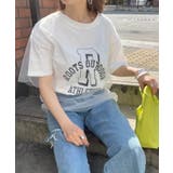 チュールレイヤードカレッジプリントTシャツ | 210nouve | 詳細画像4 