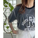 チュールレイヤードカレッジプリントTシャツ | 210nouve | 詳細画像8 