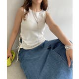 レーヨンブレンドサイドスピンドルニットタンクトップ | 210nouve | 詳細画像10
