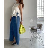 レーヨンブレンドサイドスピンドルニットタンクトップ | 210nouve | 詳細画像12