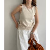 レーヨンブレンドサイドスピンドルニットタンクトップ | 210nouve | 詳細画像3