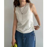 レーヨンブレンドサイドスピンドルニットタンクトップ | 210nouve | 詳細画像9