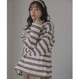 キャメル | ヘンリポロ襟Tシャツ | 210nouve