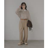 ボーダーポロ襟Tシャツ | 210nouve | 詳細画像11 