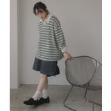 ボーダーポロ襟Tシャツ | 210nouve | 詳細画像7 