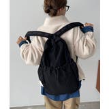 ブラック | 【210NOUVE】ドローストリングナイロンバックパック | 210nouve