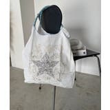 ホワイト | デザイン刺繍マーケットバッグ | 210nouve