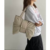 ベージュ | 2WAYナイロンリボントートバッグ | 210nouve