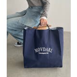 ネイビー | 【リバーシブル】ビッグロゴトートバッグ | 210nouve