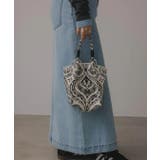 【新色レオパードシリーズを追加！】コードストラップ 柄 ニット ハンドバッグ | 210nouve | 詳細画像19 