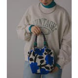 【新色レオパードシリーズを追加！】コードストラップ 柄 ニット ハンドバッグ | 210nouve | 詳細画像2 