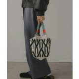 【新色レオパードシリーズを追加！】コードストラップ 柄 ニット ハンドバッグ | 210nouve | 詳細画像30 