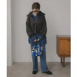 【新色レオパードシリーズを追加！】コードストラップ 柄 ニット ハンドバッグ | 210nouve | 詳細画像4 