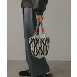 【新色レオパードシリーズを追加！】コードストラップ 柄 ニット ハンドバッグ | 210nouve | 詳細画像52 