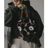 ライトブラウン | 【新色レオパードシリーズを追加！】コードストラップ 柄 ニット ハンドバッグ | 210nouve