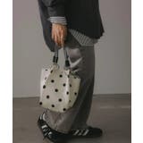 ホワイト系 | 【新色レオパードシリーズを追加！】コードストラップ 柄 ニット ハンドバッグ | 210nouve