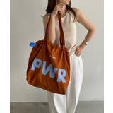 ブラウン | 【PWR】ビッグロゴナイロントートバッグ | 210nouve