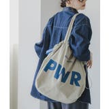 ベージュ | 【PWR】ビッグロゴナイロントートバッグ | 210nouve