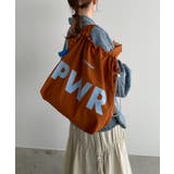 ブラウン | 【PWR】ビッグロゴナイロントートバッグ | 210nouve