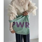 ミント | 【PWR】ビッグロゴナイロントートバッグ | 210nouve