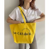 イエロー | 【リバーシブル】ビッグロゴキャンバストートバッグ | 210nouve