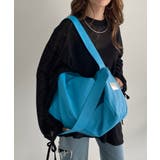 ブルー | ソフトフェイクレザー2WAYビッグショルダーバッグ | 210nouve