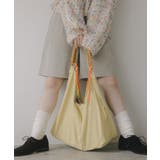 イエロー | 配色ドローコードナイロンショルダーバッグ | 210nouve