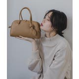 キャメル | ラウンドミニボストンバッグ | 210nouve