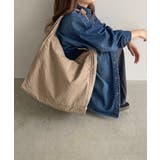 ベージュ | 2WAY サッカー チェック ショルダー トートバッグ | 210nouve