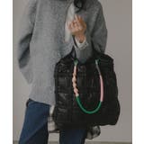 ナイロン チェック柄 コードストラップ バッグ | 210nouve | 詳細画像4