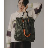 ナイロン チェック柄 コードストラップ バッグ | 210nouve | 詳細画像8