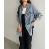 デニムビッグシャツジャケット | 210nouve | 詳細画像14