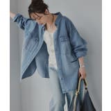 ブルー系 | デニムビッグシャツジャケット | 210nouve