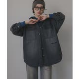 ブラック系 | デニムビッグシャツジャケット | 210nouve