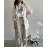 ホワイト | シアーテーラードジャケット | 210nouve