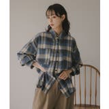 オンブレチェック オーバーサイズ シャツ ジャケット | 210nouve | 詳細画像1