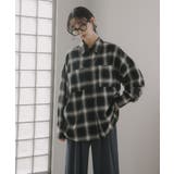 オンブレチェック オーバーサイズ シャツ ジャケット | 210nouve | 詳細画像12