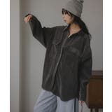 コーデュロイ オーバーサイズ シャツ ジャケット | 210nouve | 詳細画像4