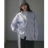 ブルー | ボリュームビッグシャツ | 210nouve