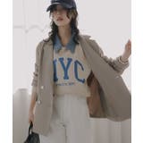 ベージュ | ダブルテーラードジャケット | 210nouve