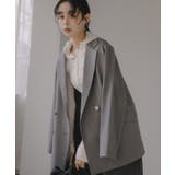 グレー | ダブルテーラードジャケット | 210nouve