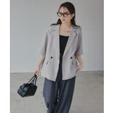 リネンライク半袖ジャケット | 210nouve | 詳細画像11