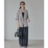 リネンライク半袖ジャケット | 210nouve | 詳細画像12